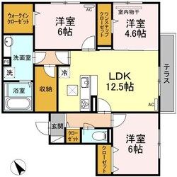 サンモール東川口　Ａ棟の物件間取画像